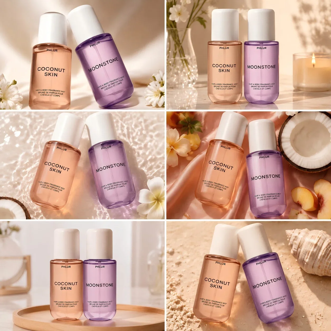 Perfume Fragrance Tous - PHLUR Coconut Skin & Moonstone Hair
