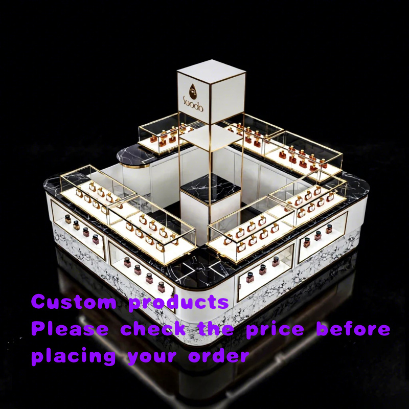 Perfume Fragrance Shop - custom.Luxury Perfume Booth Kiosk Design Rotating