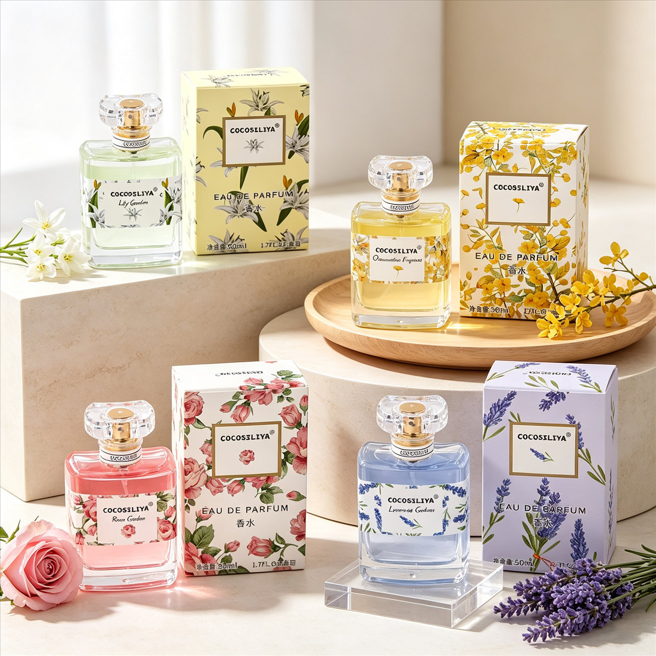 Perfume Floral Fragrance - COCOSILIYA Women's Perfume, 1.7oz x 2