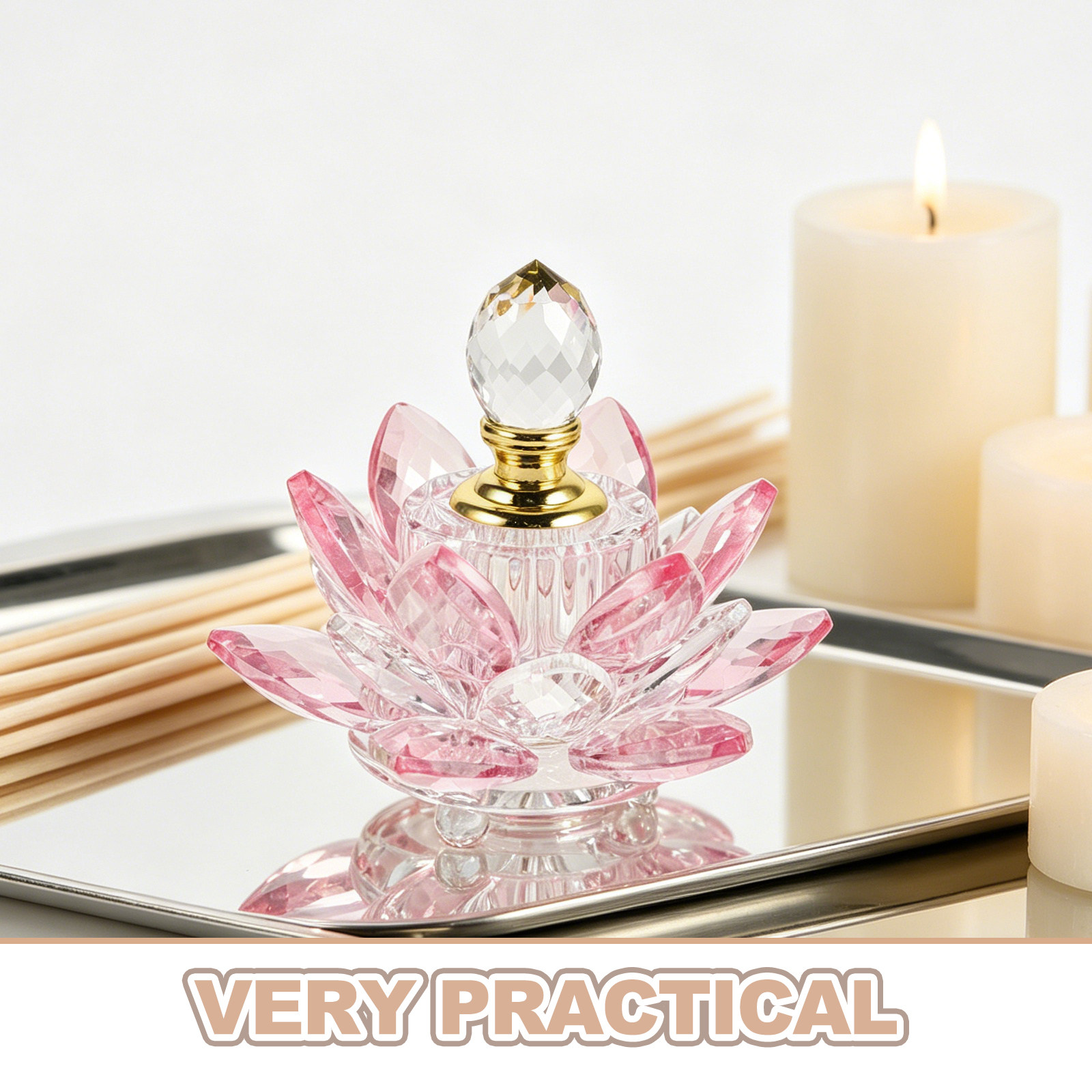 Refillable Crystal Lotus Flowe - Perfume Refill Bottle recension och pris