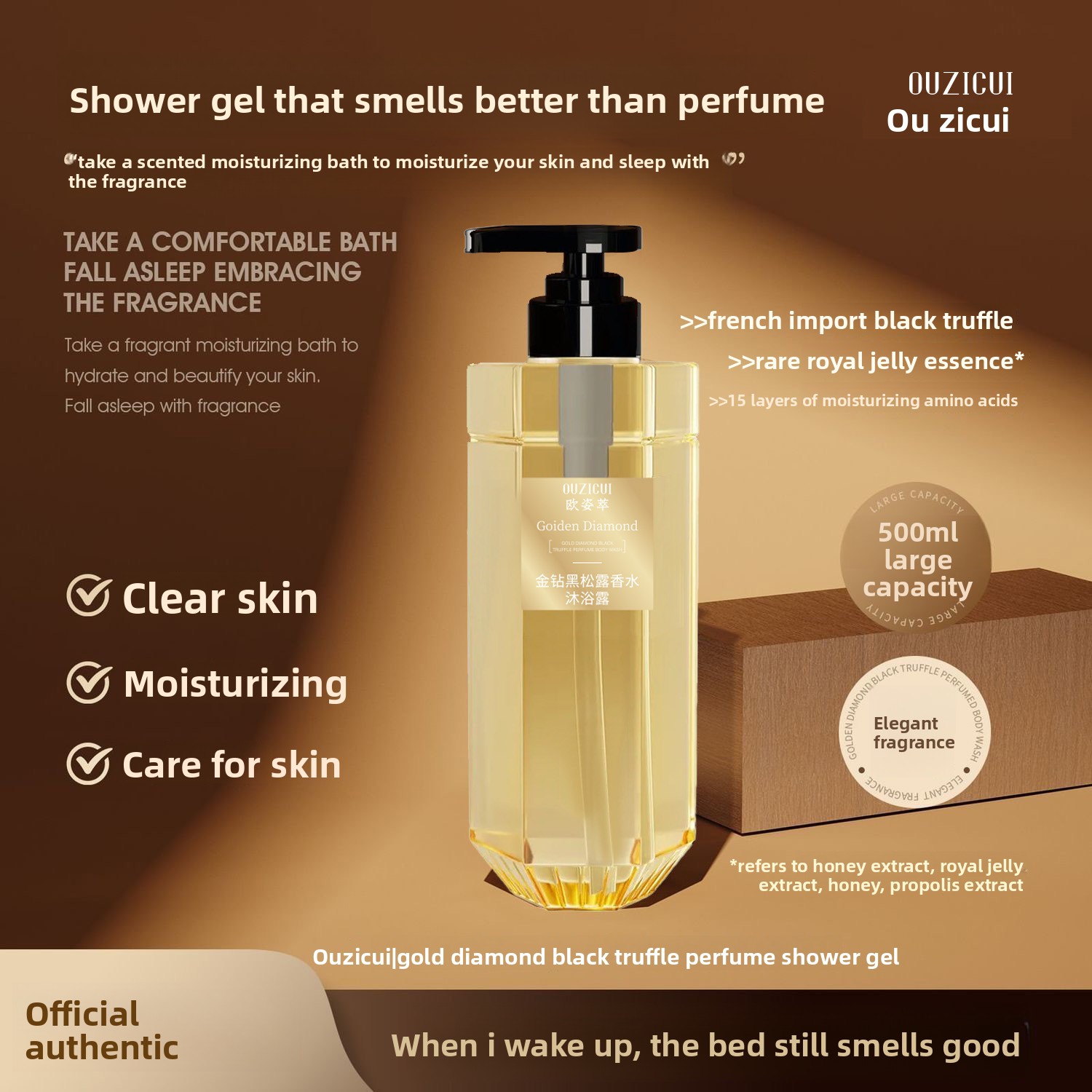 Golden Diamond Black Truffle p - Perfume Fragrance Shower Gel recension och pris