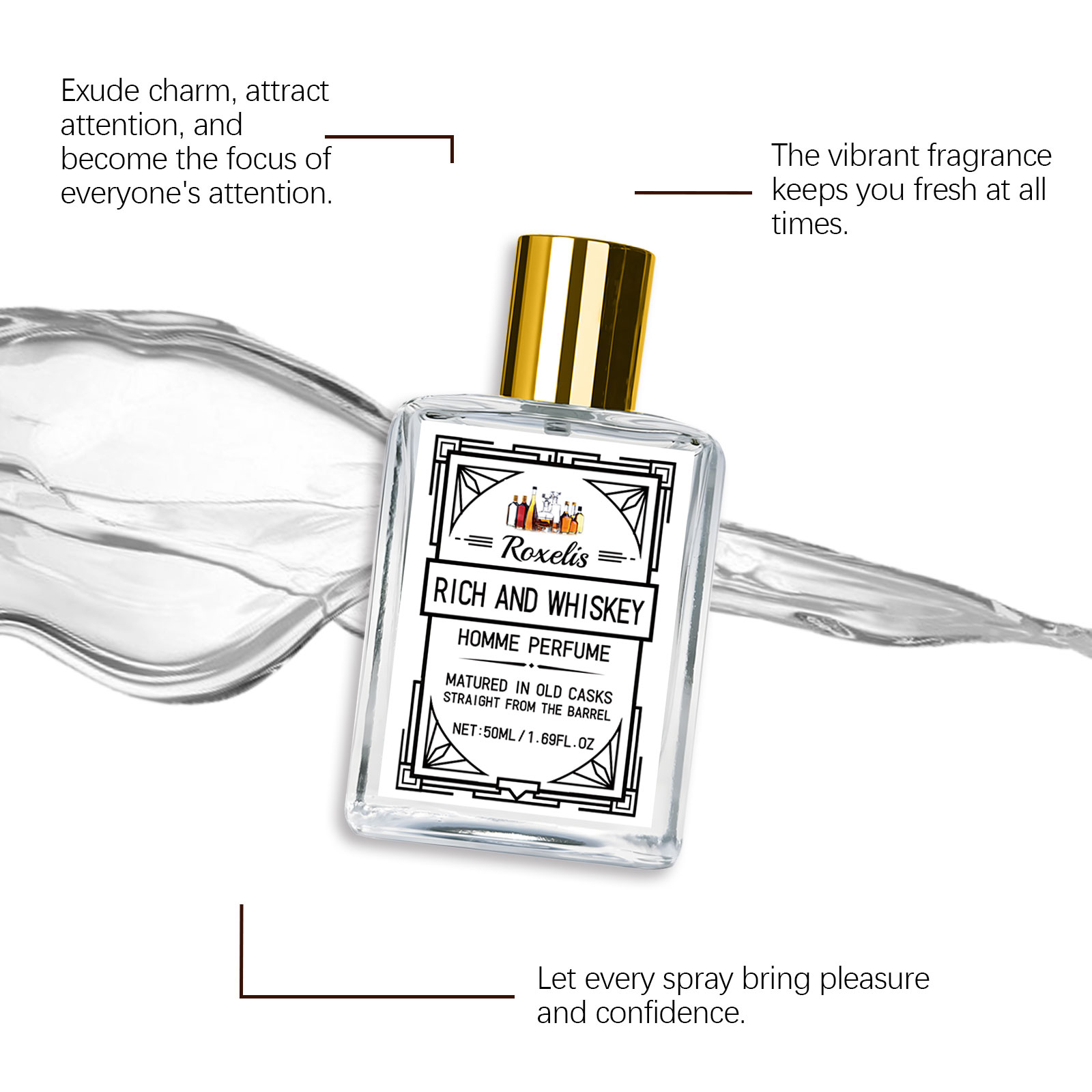 Roxelis 50ml Charm Whisky Men' - Perfume Fragrance Tous recension och pris