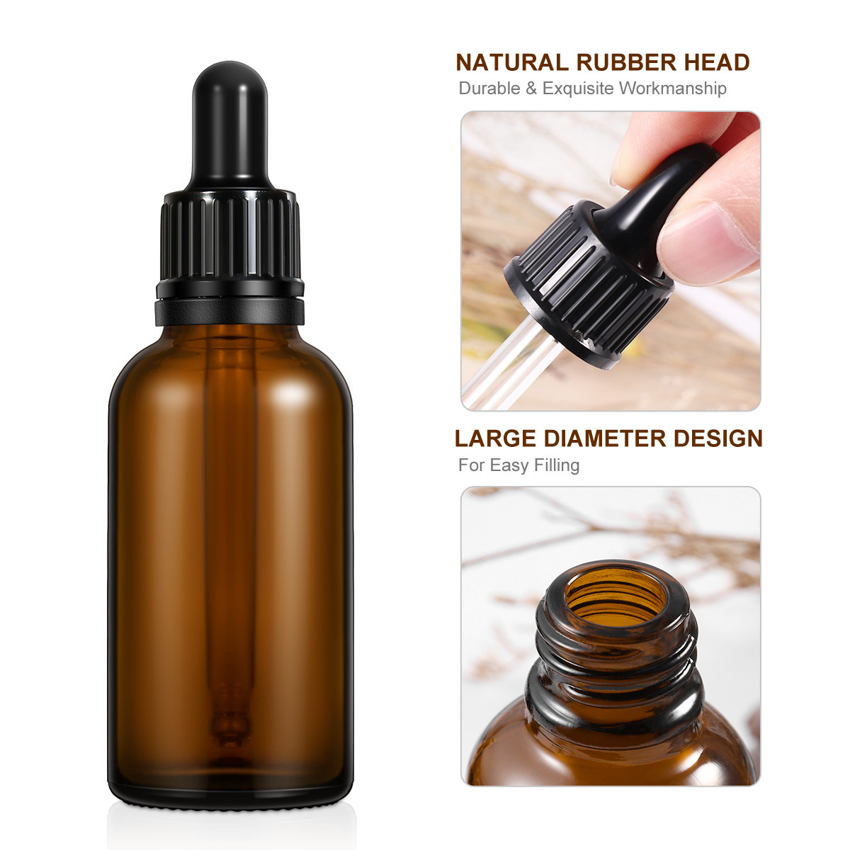 12Pcs Amber Glass Refillable E - Perfume Refill Bottle recension och pris